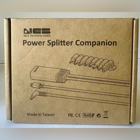 NCS Technologies NCS11290 Power Splitter Companion Laptop Multi Adapters 1042403 - Picture 1 of 6